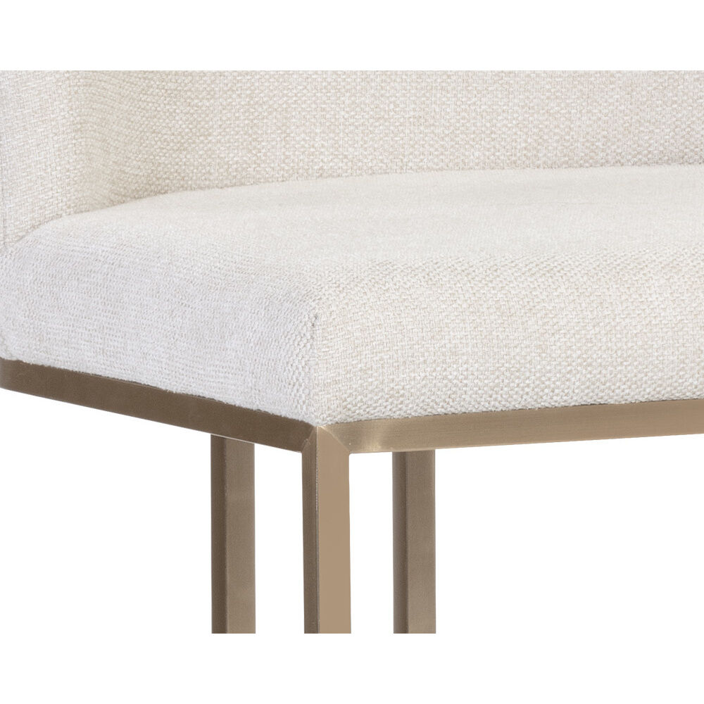 Rayla 37.5 inch Belfast Oatmeal Counter Stool